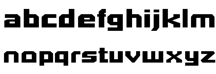 Quadrangle-Regular Font LOWERCASE