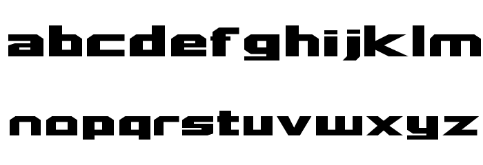 Quadrangle Font LOWERCASE