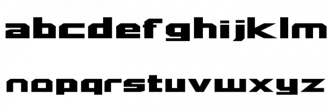 Quadrangle Schriftart Kleinbuchstaben