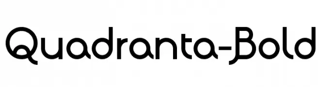 Quadranta-Bold  font caratteri gratis
