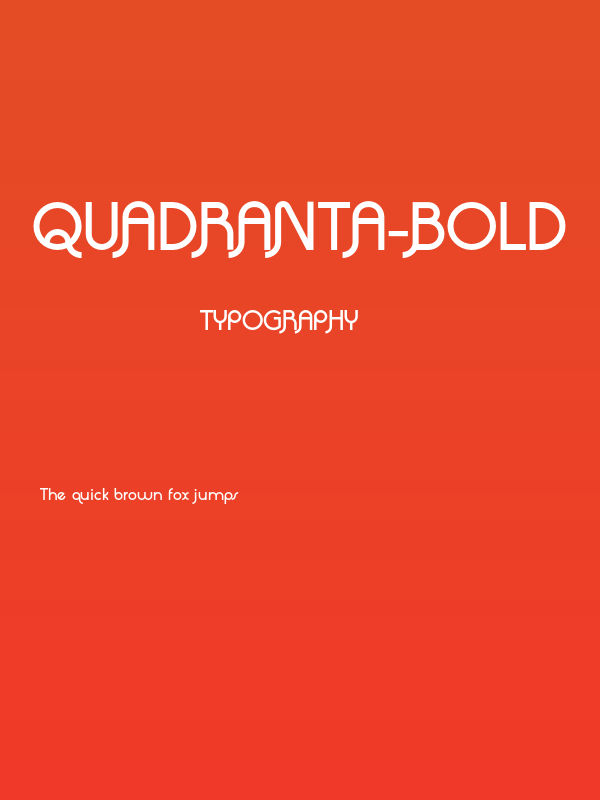 Quadranta-Bold Poster