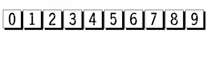 QuadratZiffernNegativ Font OTHER CHARS