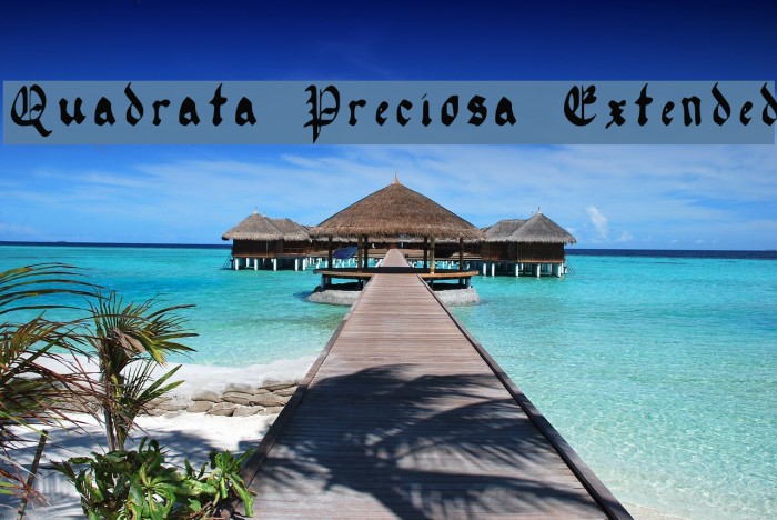 Quadrata Preciosa Extended Font examples