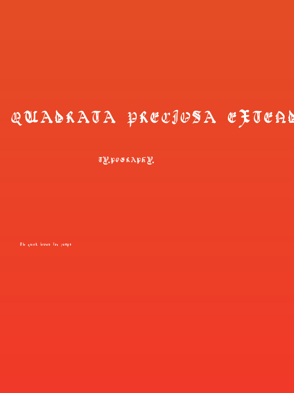 Quadrata Preciosa Extended Poster