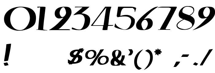 QuadrataRoma-MediumOblique Font OTHER CHARS