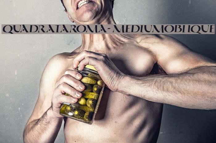 QuadrataRoma-MediumOblique Font examples