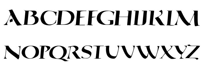 QuadrataRoma-MediumOblique Font LOWERCASE