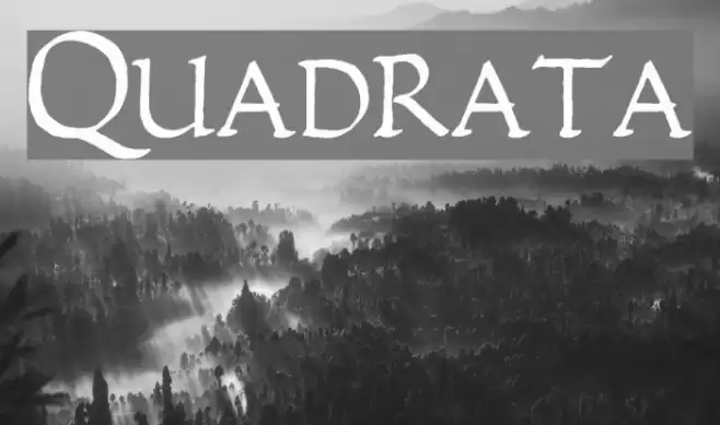 Quadrata Font examples
