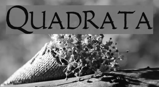Quadrata Font examples
