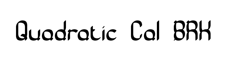 Quadratic Cal BRK  Descarca Fonturi Gratis