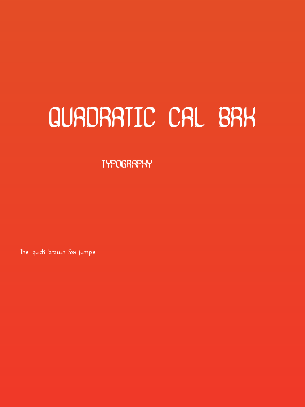 Quadratic Cal BRK Poster