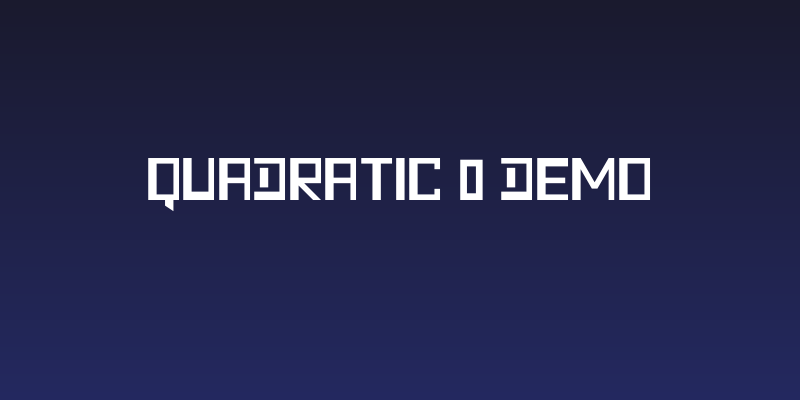 Quadratic - Demo Social Header