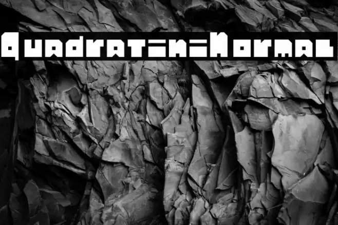 Quadratini Normal फ़ॉन्ट examples