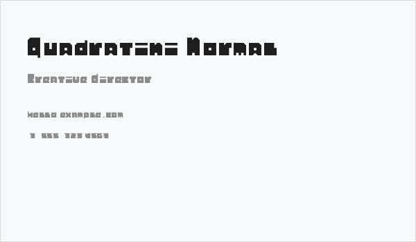 Quadratini Normal Business Card
