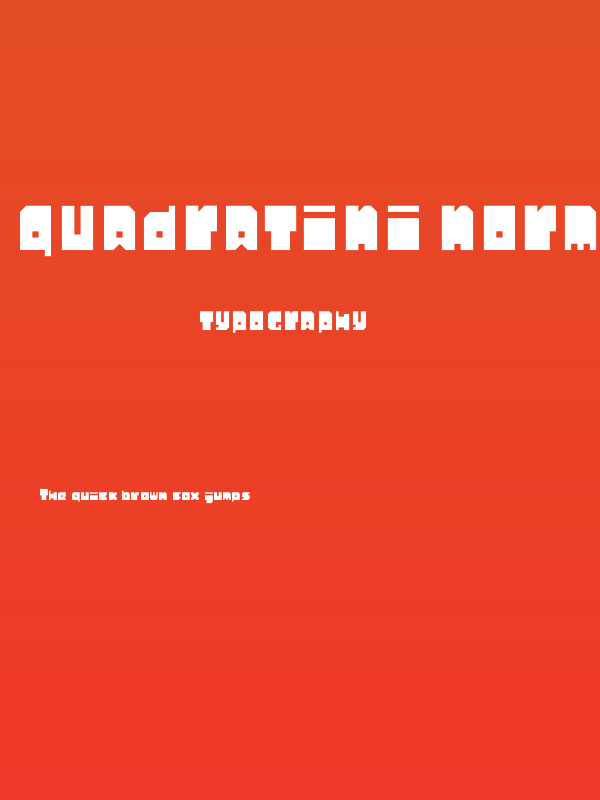 Quadratini Normal Poster