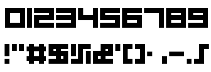 Quadrats Font OTHER CHARS