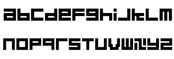 Quadrats Font LOWERCASE