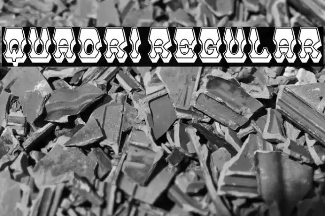 Quadri Regular Font examples
