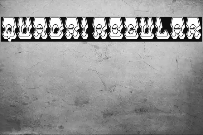 Quadri Regular Font examples