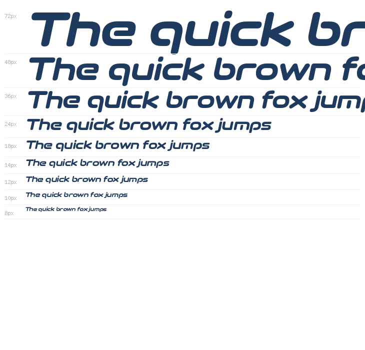 Quadrillion Semi Bold Italic Waterfall