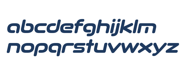 Quadrillion Semi Bold Italic Lowercase