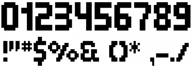 Quadrit Font OTHER CHARS