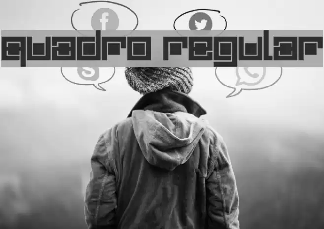 Quadro Regular フォント examples