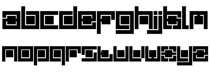 Quadro Regular Font LOWERCASE