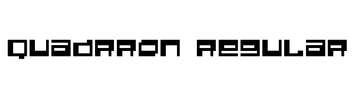 Quadrron Regular  Скачать бесплатные шрифты