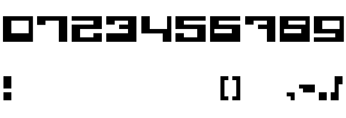 Quadrron Regular Font OTHER CHARS