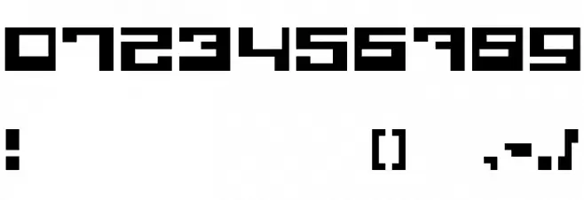Quadrron Regular Font OTHER CHARS