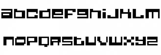 Quadrron Regular 字体 大写