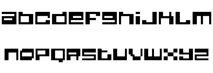 Quadrron Regular Font LOWERCASE