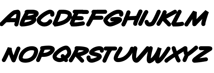 Quadrus Semicond Bold Italic Font LOWERCASE