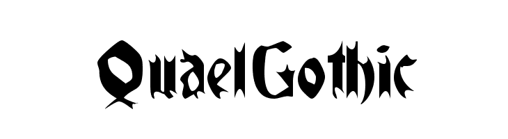 QuaelGothic  नि: शुल्क फ़ॉन्ट्स डाउनलोड