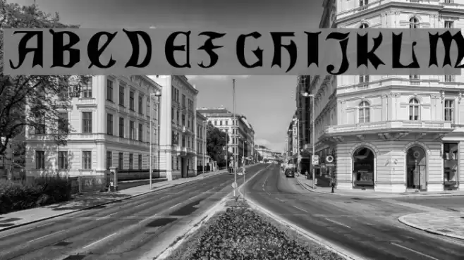 QuaelGothicCondensed 字体 examples