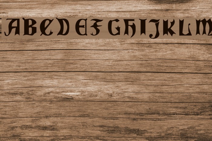QuaelGothicCondensed Font examples