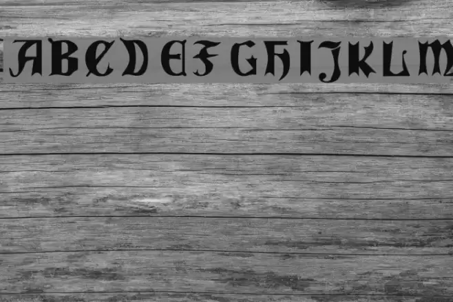 QuaelGothicCondensed 字体 examples