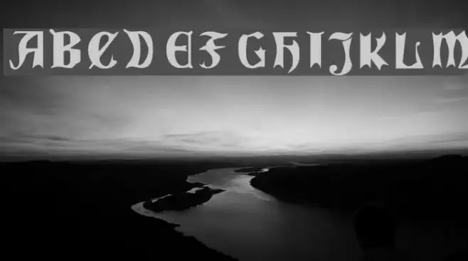 QuaelGothicCondensed 字体 examples