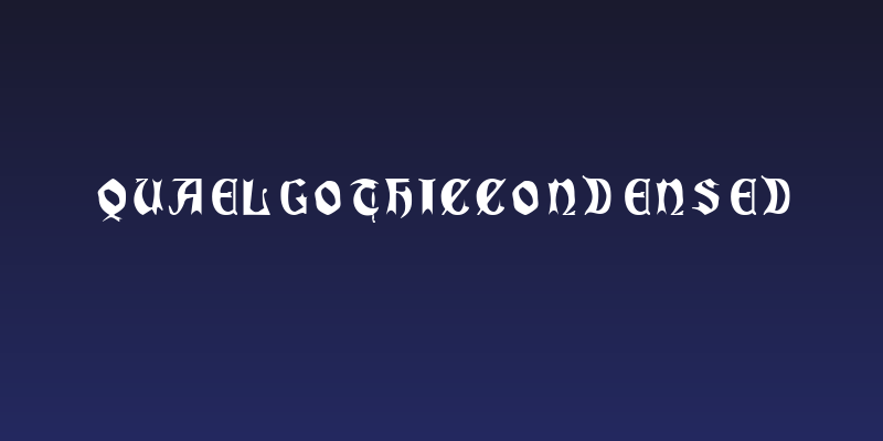 QuaelGothicCondensed Social Header