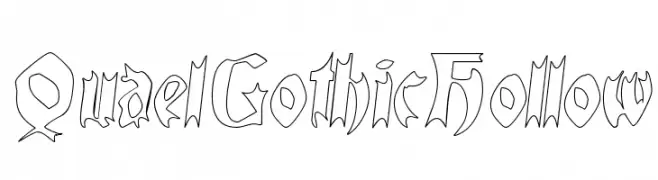 QuaelGothicHollow  baixar fontes gratis