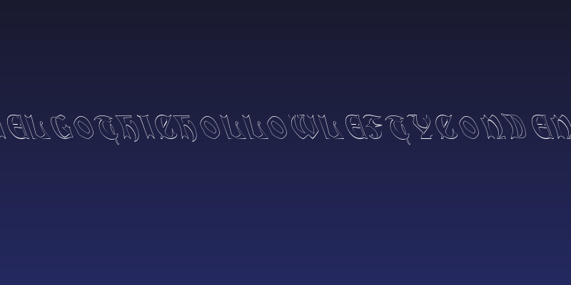 QuaelGothicHollowLeftyCondensed Social Header
