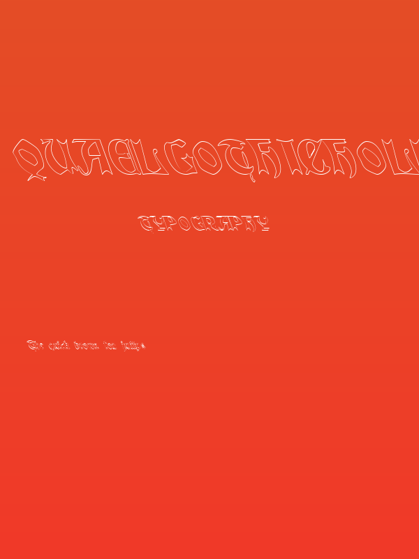 QuaelGothicHollowLefty Poster