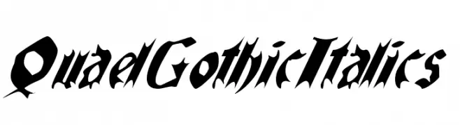 QuaelGothicItalics  baixar fontes gratis