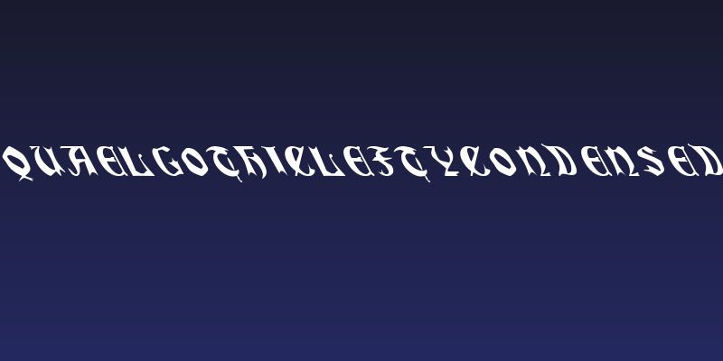 QuaelGothicLeftyCondensed Social Header