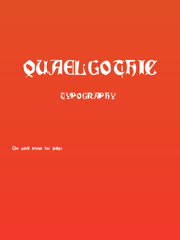 QuaelGothic Poster