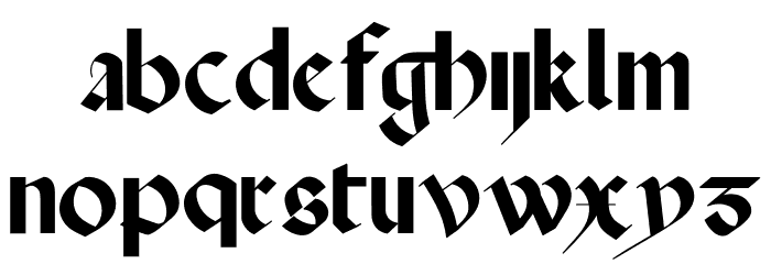 Quaerite Regnum Dei Font LOWERCASE