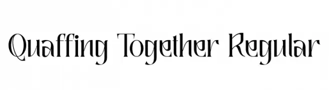 Quaffing Together Regular Шрифта