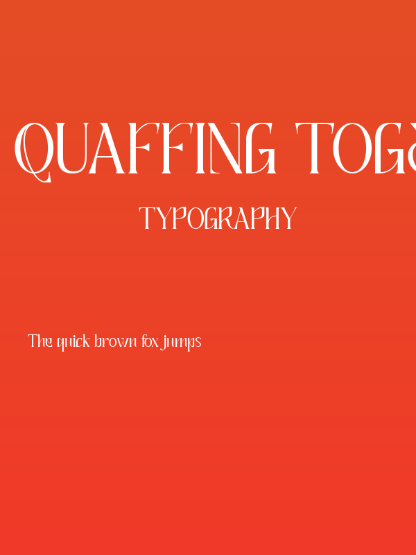 Quaffing Together Regular Poster