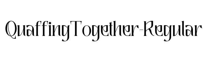 QuaffingTogether-Regular  नि: शुल्क फ़ॉन्ट्स डाउनलोड
